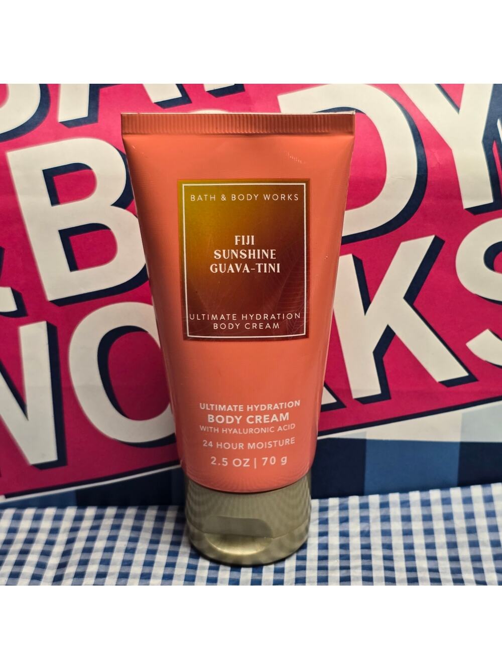 BBW Fiji Sunshine Guava-Tini Ultimate Hydration Body Cream 2.5 oz Travel Size